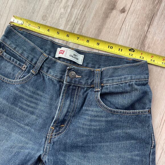 Levi’s 505 Youth Straight Leg Jeans Size 16 Regular Medium Blue Wash (W28 x L28) - Picture 6 of 8